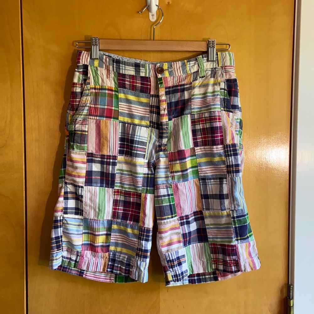EUC Boys Gap Madras Shorts Size 14